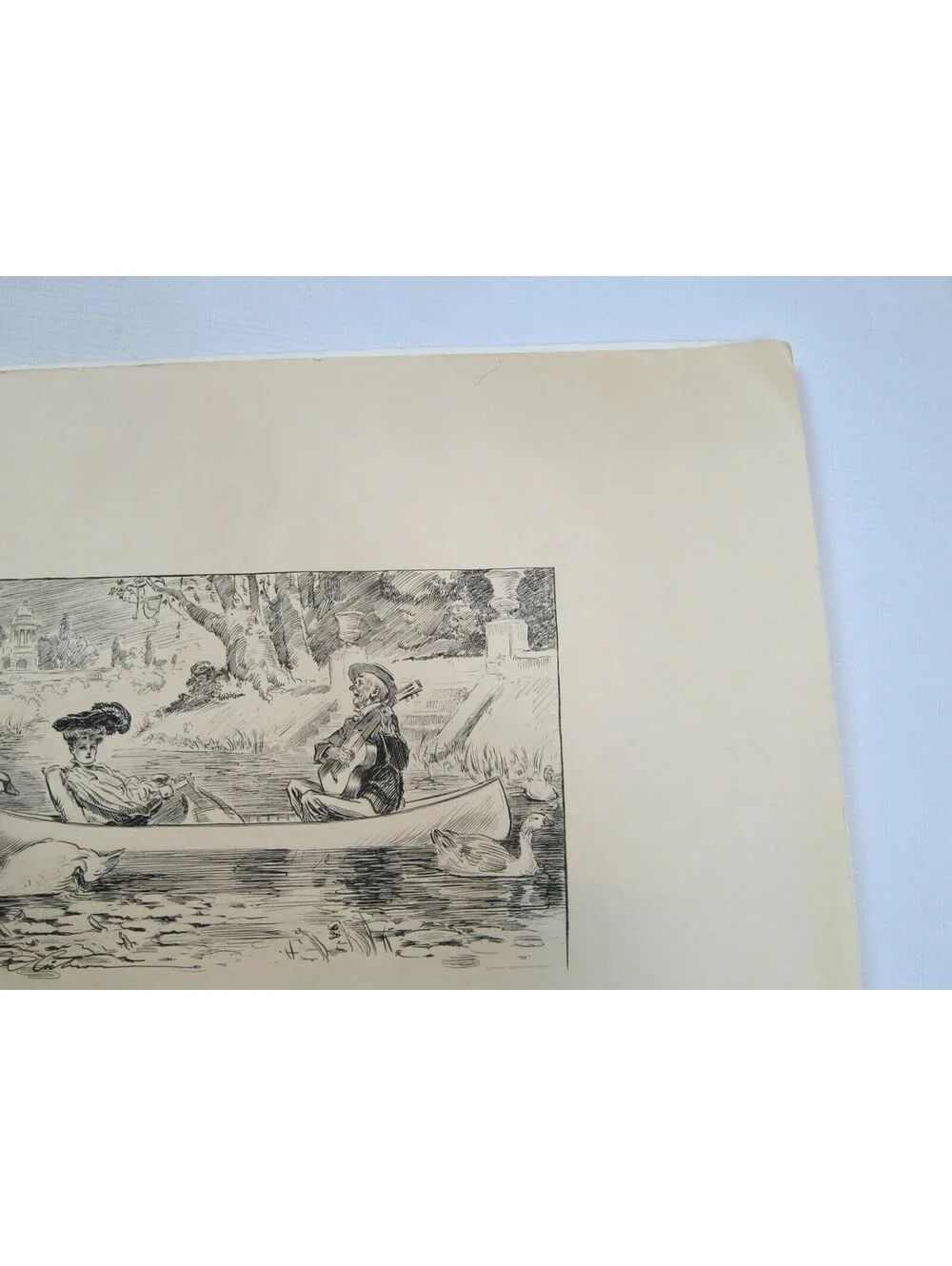 Antique 1904 Charles Dana Gibson Print 
